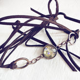 galaxy // sparkly celestial choker necklace / wrap bracelet by Peacock and Lime
