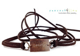 breathe, peace or namaste boho wrap bracelet - Peacock & Lime