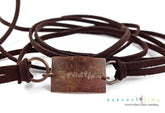 breathe, peace or namaste boho wrap bracelet - Peacock & Lime