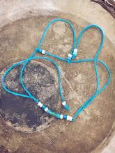 caribbean blue beachy bracelet style pack - Peacock & Lime