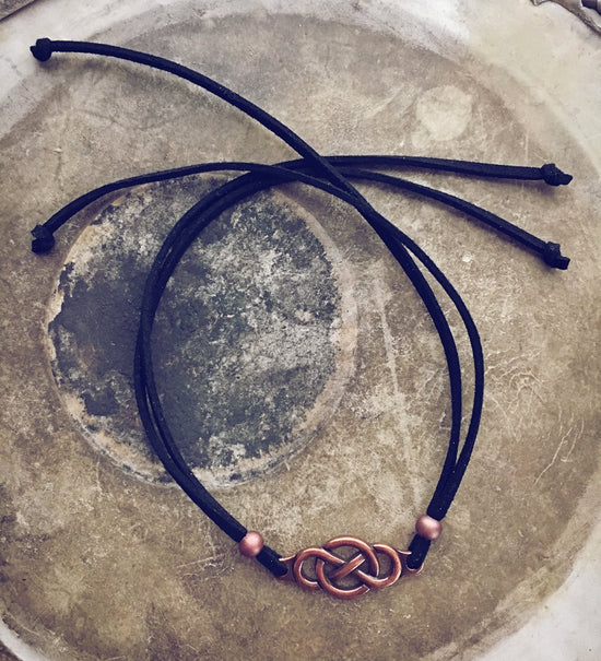 copper celtic beachy bracelet style pack - Peacock & Lime