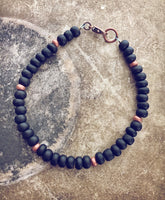 copper celtic beachy bracelet style pack - Peacock & Lime
