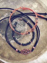 copper celtic beachy bracelet style pack - Peacock & Lime