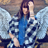 serenity // fossil jasper with light pink hibiscus flower bead mala bracelet - Peacock & Lime