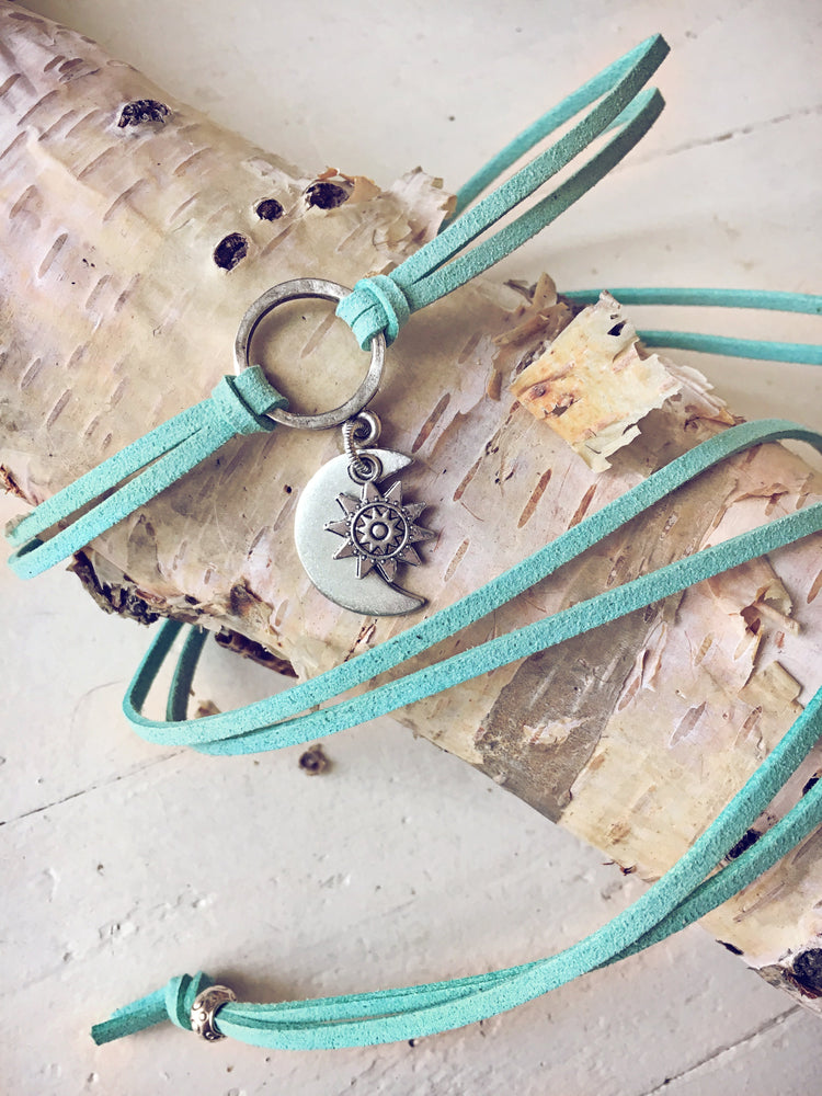 sun and moon choker lariat necklace - Peacock & Lime , the original Peacock and Lime boho jewelry