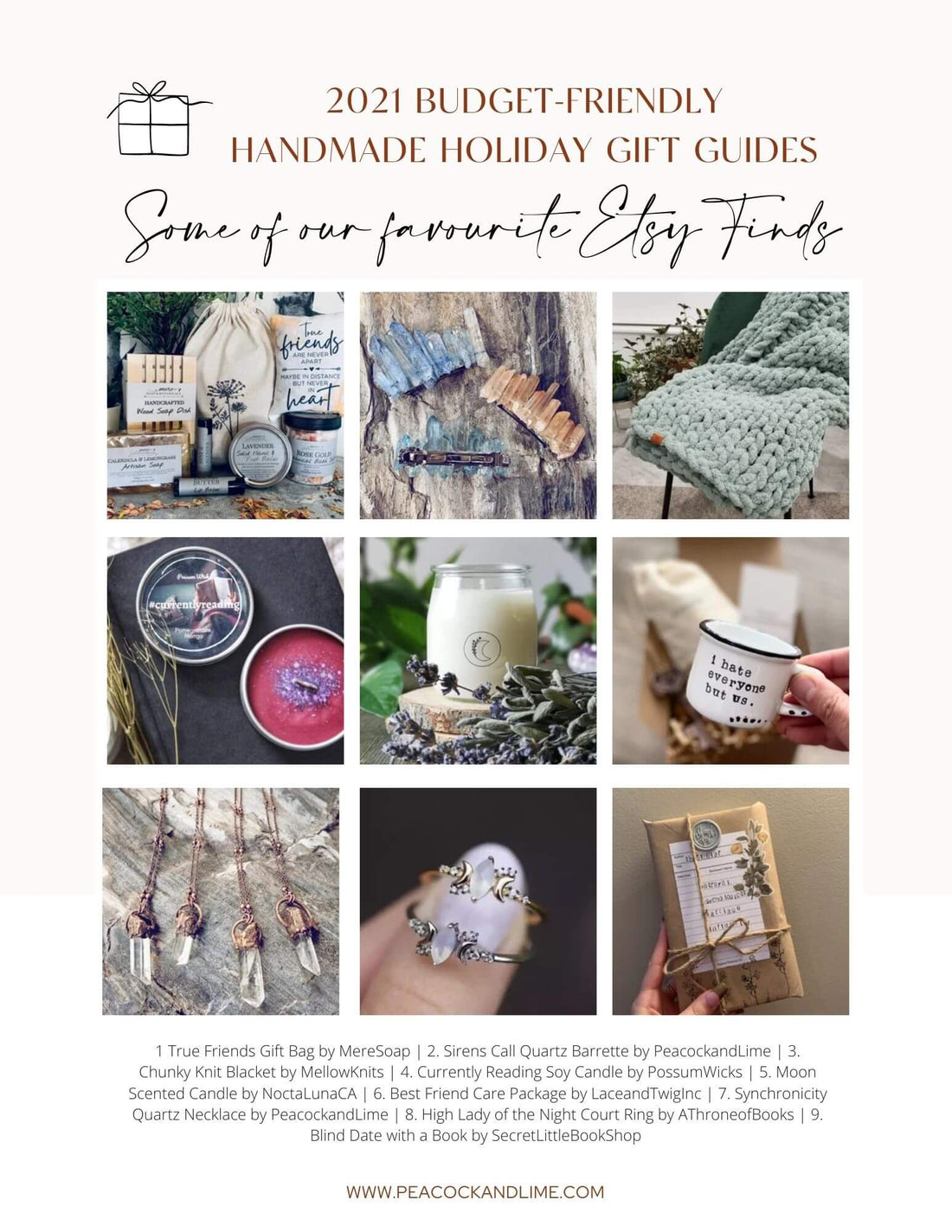 2021 Budget Friendly Handmade Holiday Gift Guide