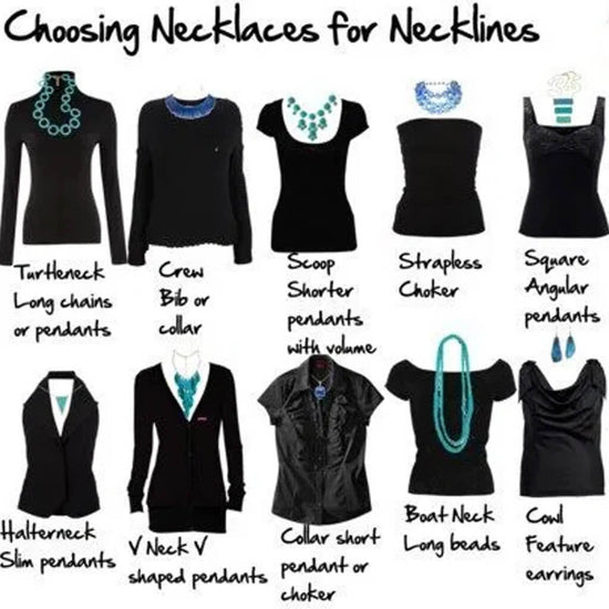 choosing necklaces based on necklines