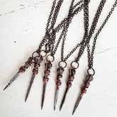 relic // antique coffin nail necklace with copper by Peacock & Lime