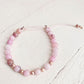 tiny treasure // mini gemstone bead stacking bracelet - cherry blossom jasper by Peacock & Lime