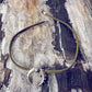 artemis // double horn crescent moon choker necklace - olive green - Peacock & Lime