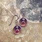 dome // copper and brass domed dangle earrings - Peacock & Lime