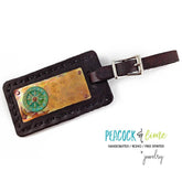 every day is a new adventure // leather luggage tag - Peacock & Lime