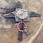 flying through time // steampunk watch and gear necklace - Peacock & Lime