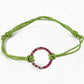 karma circle wish bracelet - green - Peacock & Lime