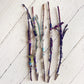 magick smoke // willow branch crystal wands - Peacock & Lime