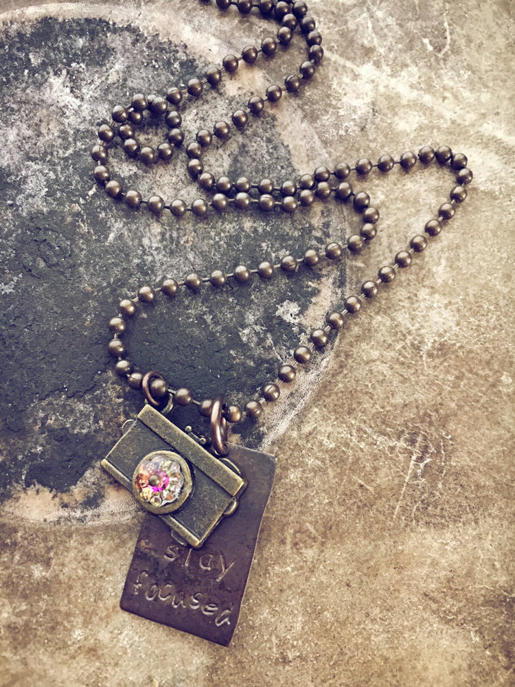 stay focused camera photography necklace - Peacock & Lime , the original Peacock and Lime boho jewelry