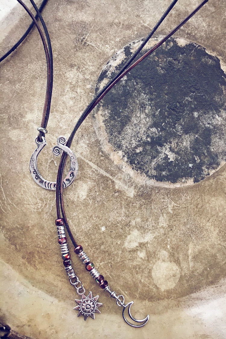 tide pool swirl choker // lariat necklace - Peacock & Lime , the original Peacock and Lime boho jewelry