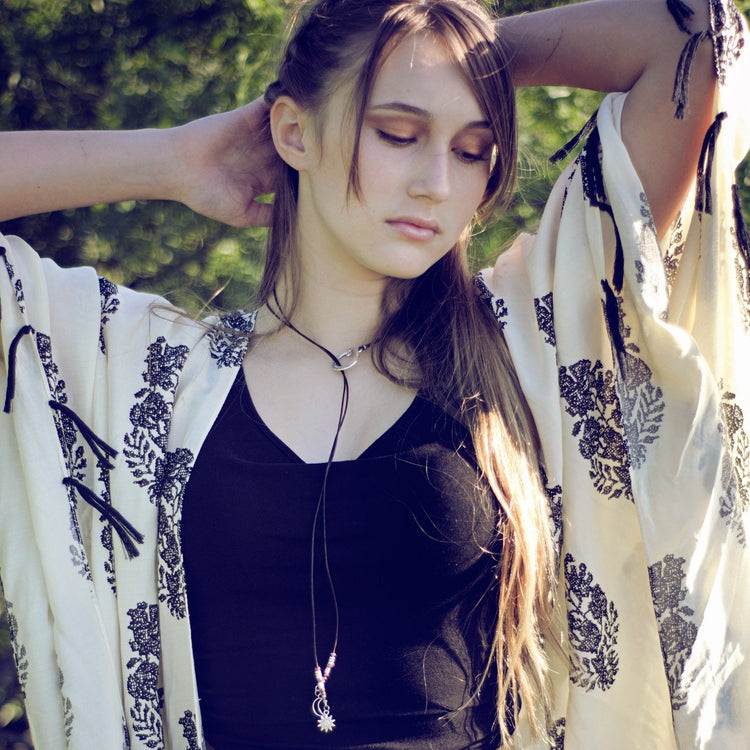 tide pool swirl choker // lariat necklace - Peacock & Lime , the original Peacock and Lime boho jewelry