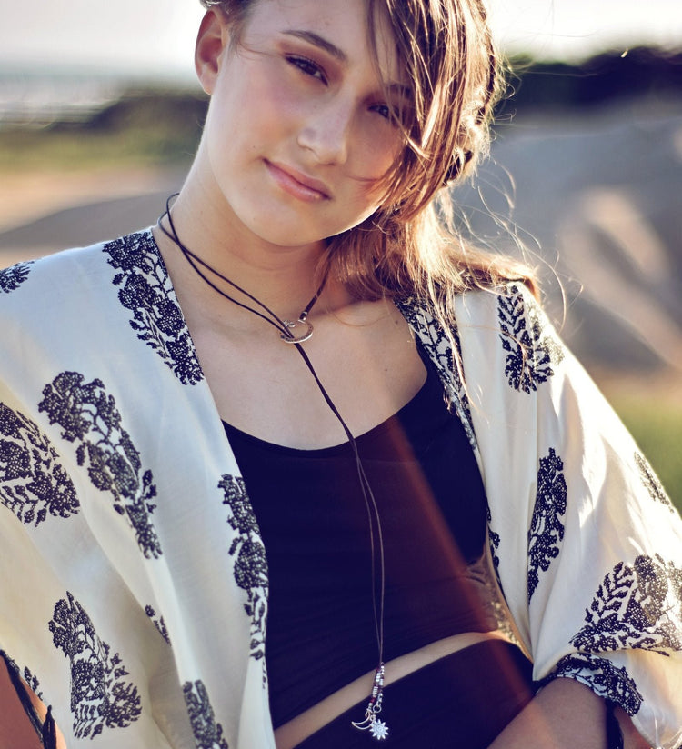 tide pool swirl choker // lariat necklace - Peacock & Lime , the original Peacock and Lime boho jewelry