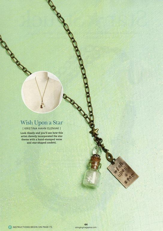 wish upon a star sparkle bottle necklace - Peacock & Lime , the original Peacock and Lime boho jewelry